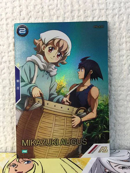 Mikazuki Augus and Atra MixtaPR-376 Parallel Gundam Arsenal Base Card