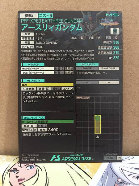 EARTHREE GUNDAM PR-008 Arsenal Base Promotional Card Build Divers