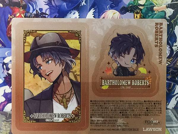 BARTHOLOMEW ROBERTS Rider Fate Grand_Order FGO 10th Lawson Sticker