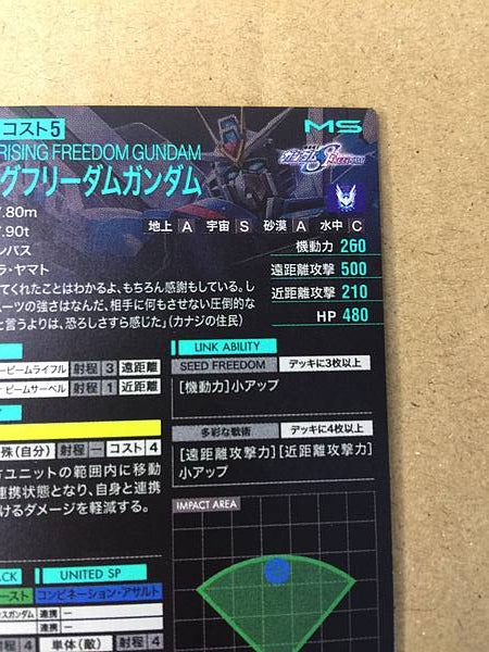 RISING FREEDOM GUNDAM UT01-024 Arsenal Base Card Seed