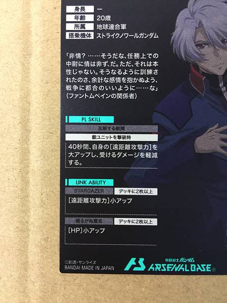 SVEN CAL BAYANG LX02-096 Gundam Arsenal Base Card Seed STARGAZER