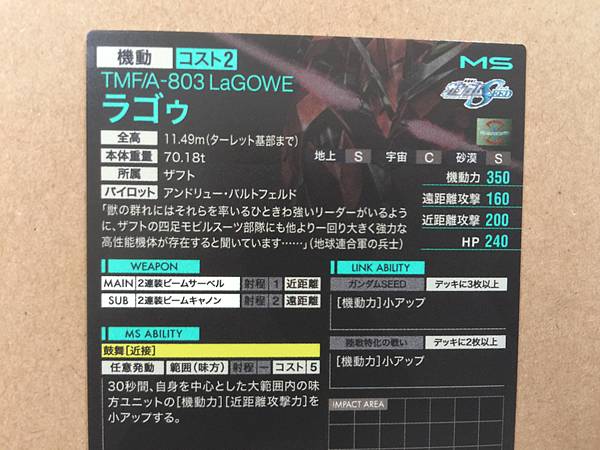 LaGOWE PR-021 Gundam Arsenal Base Promotional Card