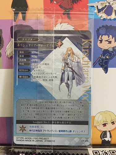 Kirschtaria Wodime Crypter Fate Grand Order FGO Wafer Card vol.13 CP 25