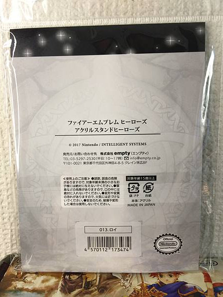 Figura acrílica de Roy Fire Emblem Heroes con soporte y hoja de unión FE