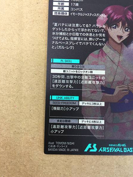 Tarjeta base Shinn Asuka PR-248 Parallel Gundam Arsenal, Lunamaria Hawk