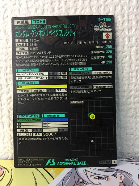 GUNDAM GUSION REBAKE FULL CITY FQ02-030 Arsenal Base ORPHANS