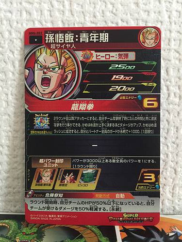 Son Gohan MM6-003 C Super Dragon Ball Heroes Card SDBH