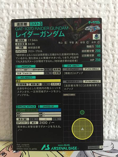 RAIDER GUNDAM UT04-023  C Gundam Arsenal Base Card