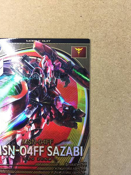 Tarjeta base MSN-04FF SAZABI UT06-011 Gundam Arsenal