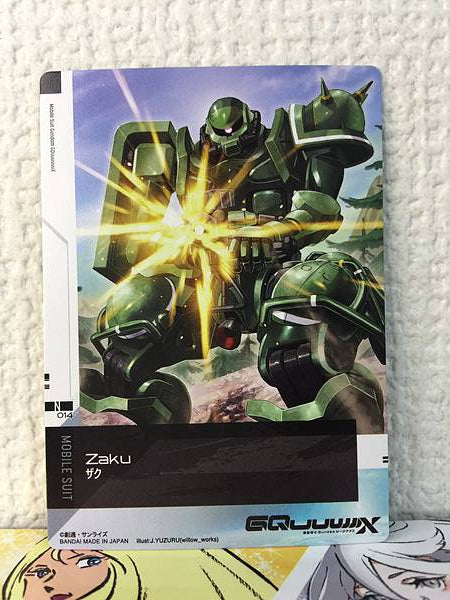 MS-06F Zaku II 014 003 Colección de tarjetas Gundam GQuuuuuuX