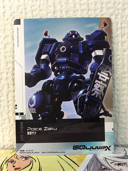 Colección de tarjetas MS-06-SSP Police Zaku 016 Gundam GQuuuuuuX