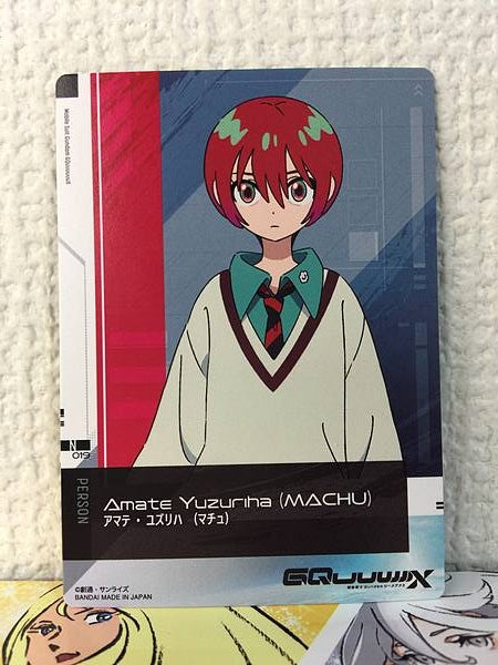 Colección de cartas Amate Yuzuriha 019 Gundam GQuuuuuuX