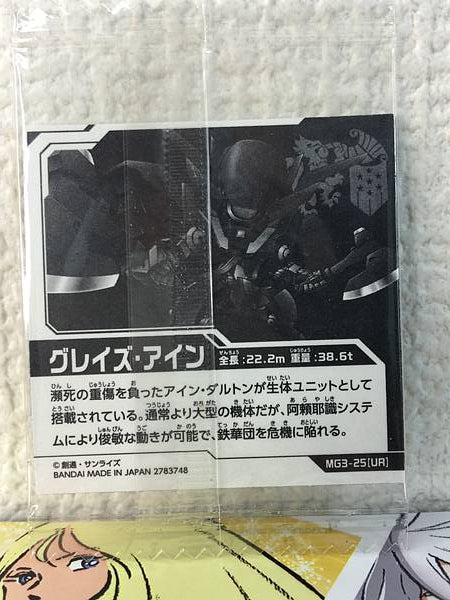 Graze Ein MG3-25 UR Gundam Seal Wafer ORPHANS