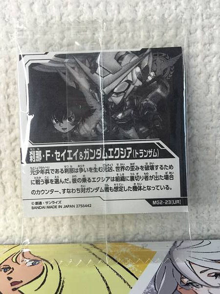 Setsuna F. Seiei Gundam Exia MG2-23 UR Niformation Seal Wafer OO