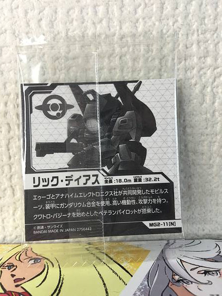 Rick Dias Red MG2-11 Gundam Niformation Seal Wafer Zeta