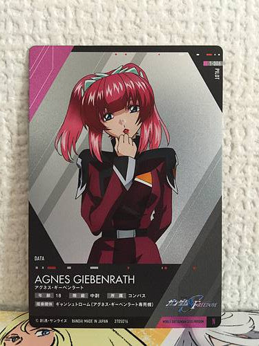 Agnes Giebenrath 1-006 N Gundam Seed Freedom Wafer Card