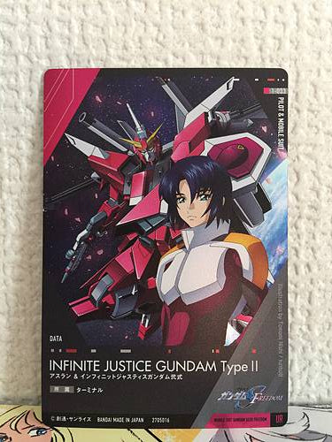 DESTINY JUSTICE GUNDAM Type II 1-033 UR Seed Freedom Wafer Card Athrun Zala