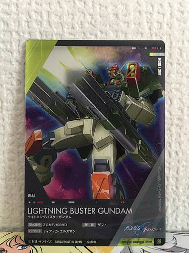 Lightning Buster Gundam 1-028 SR Gundam Seed Freedom Wafer Card