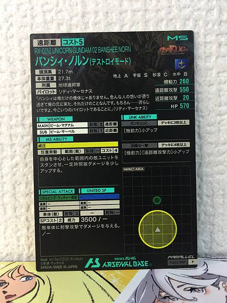 UNICORN GUNDAM 02 BANSHEE NORN FQ03-007 Parallel Arsenal Base Unicorn