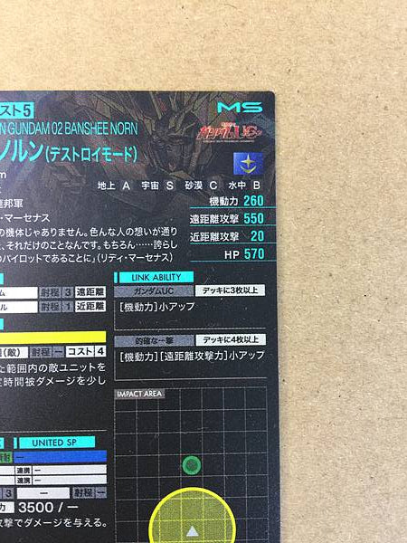 UNICORN GUNDAM 02 BANSHEE NORN FQ03-007 Parallel Arsenal Base Unicorn