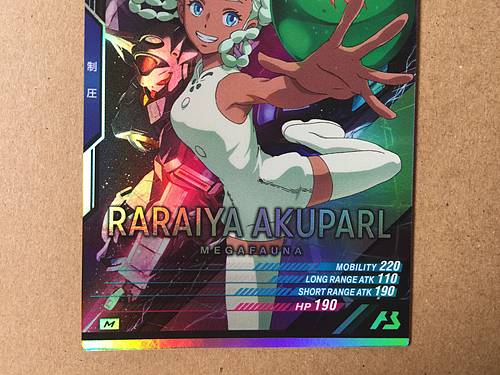 RARAIYA AKUPARL UTB04-021 M Gundam Arsenal Base Card Reconguista Monday