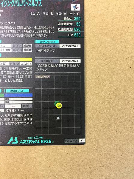 GUNDAM AMAZING BARBATOS LUPUS FQB03-008 Arsenal Base Card Build