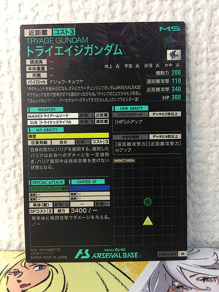TRY AGE GUNDAM FQB03-010 Arsenal Base Card Build Metaverse