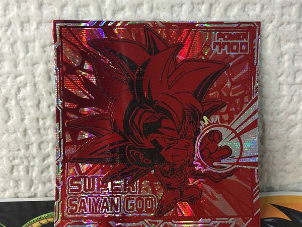 Super Saiyan God Son Goku 10-30 Dragon Ball Super Warrior Wafer Seal Sticker