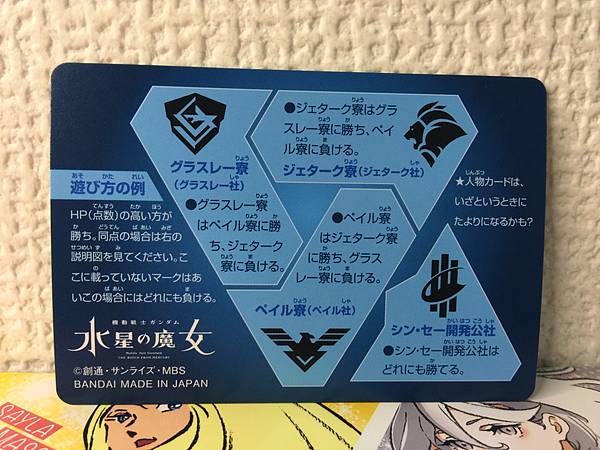 Tarjeta holográfica Suletta Mercury 17 Gundam Witch de Mercury Carddass Vol.1