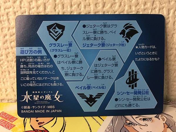 Suletta Mercury 45 Gundam Witch from Mercury Carddass Vol.2 Holo Card