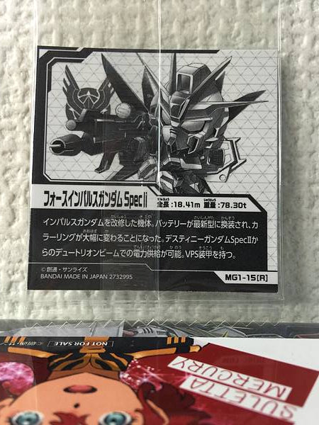 FORCE IMPULSE GUNDAM SPEC II MG1-15 R Gundam Seal Wafer SEMILLA Libertad