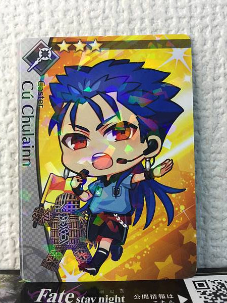 Cú Chulainn Caster Fate/Dream Striker Card FGO Grand Order