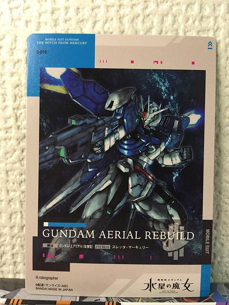 RECONSTRUCCIÓN AÉREA DE GUNDAM 3-019 COLECCIÓN DE TARJETAS DE GUNDAM Bruja de Mercury