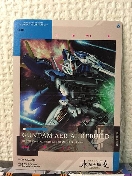 GUNDAM ARIAL REBUILD 3-018 COLECCIÓN DE TARJETAS GUNDAM Bruja de Mercury