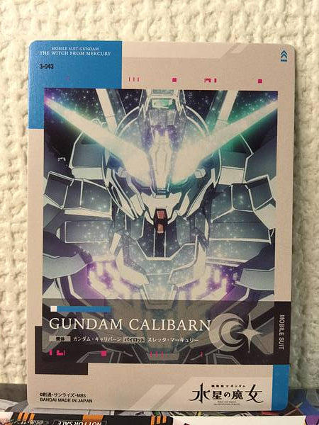 GUNDAM CALIBARN 3-043 GUNDAM CARD COLLECTION Witch from Mercury