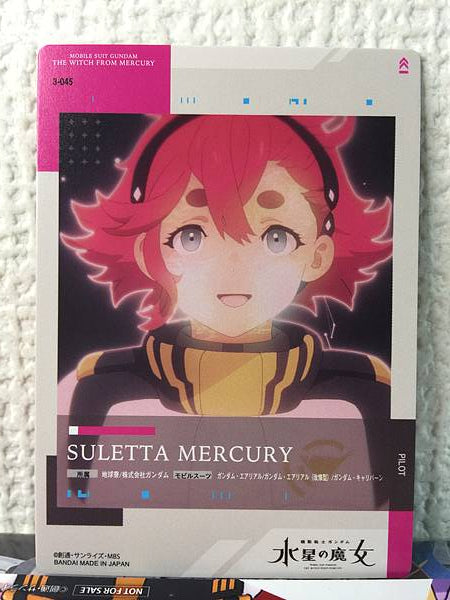 SULETTA MERCURY 3-045 GUNDAM CARD COLLECTION Witch from Mercury