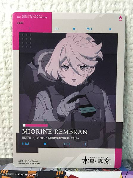 MIORINE REMBRAN 3-046 GUNDAM CARD COLLECTION Witch from Mercury