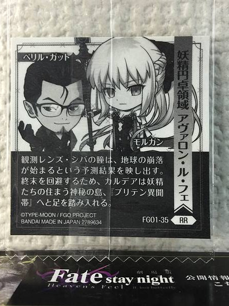 Beryl Gut Morgan FGO1-35 RR Fate Grand Order Niformation Seal
