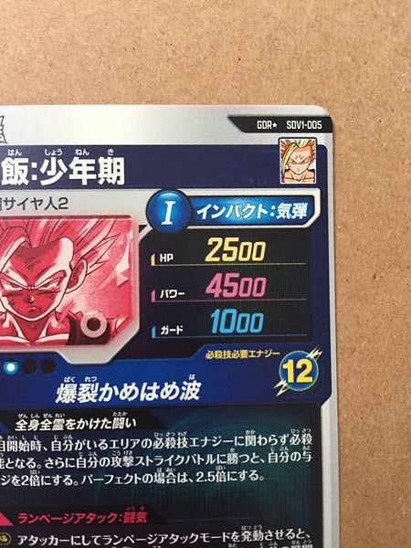 Son Gohan SDV1-005 Parallel GDR Dragon Ball Super Divers Card