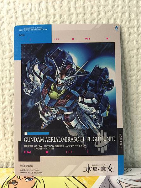 GUNDAM AERIAL 2-018 COLECCIÓN DE TARJETAS GUNDAM Bruja de Mercurio