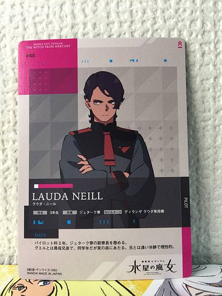 LAUDA NEILL 2-023 GUNDAM CARD COLLECTION Witch from Mercury Vol.2