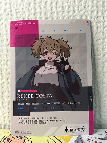 RENEE COSTA 2-025 GUNDAM CARD COLLECTION Witch from Mercury Vol.2