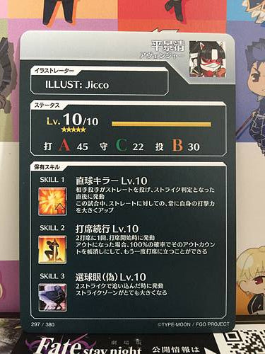Taira no Kagekiyo Avenger Fate/Grail League Card FGO Grand Order