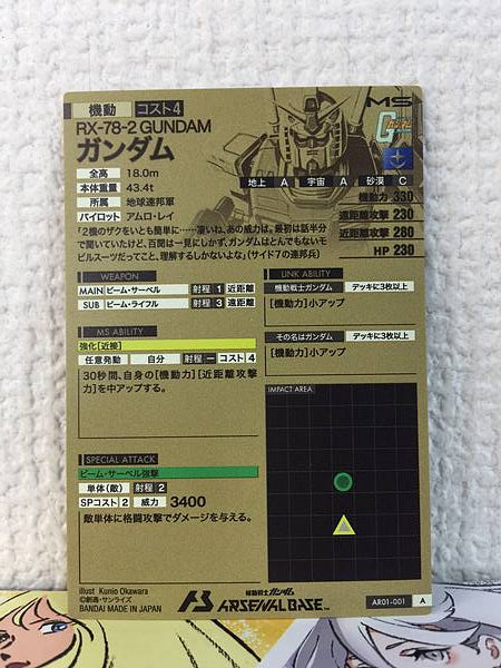GUNDAM AR01-001 Gundam Arsenal Base Card
