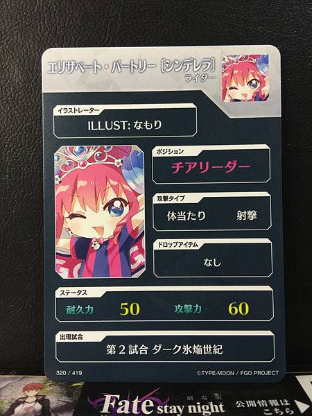 Elizabeth Báthory Cinderella Rider Fate/Dream Striker Card FGO Grand Order