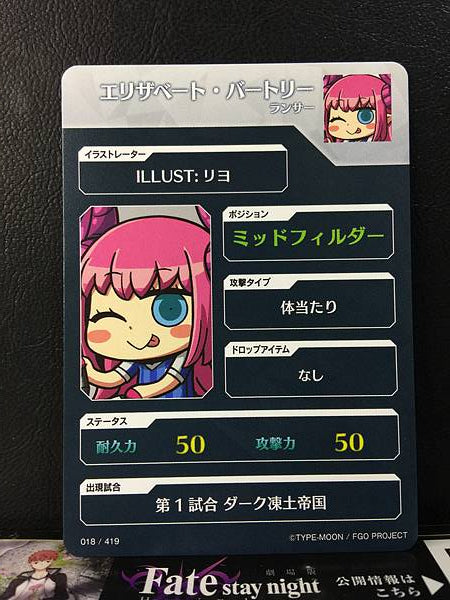 Elizabeth Báthory Lancer Fate/Dream Striker Card FGO Grand Order