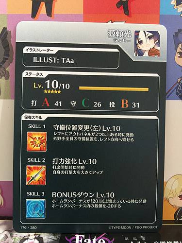 Minamoto no Raikō Lancer  Fate/Grail League Card FGO Grand Order