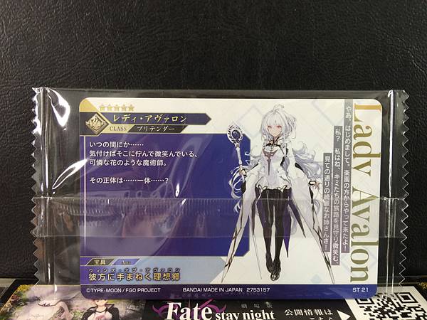 Lady Avalon Pretender  Fate Grand Order Twin Wafer Card 2025 FGO ST 21