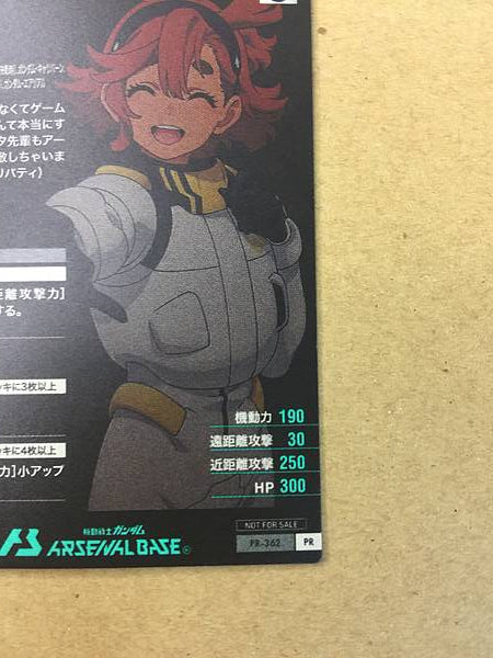 SLETTA MERCURY PR-362 Gundam Arsenal Base Card Witch from Mercury