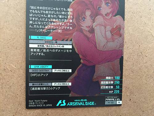 LUNAMARIA HAWKE PR-182 Gundam Arsenal Base Card SEED Destiny